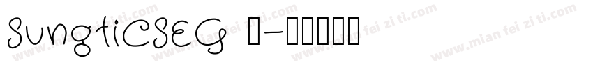 SungtiCSEG 搀字体转换